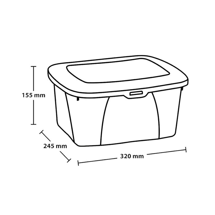 Caja organizadora transparente multiuso Rimax