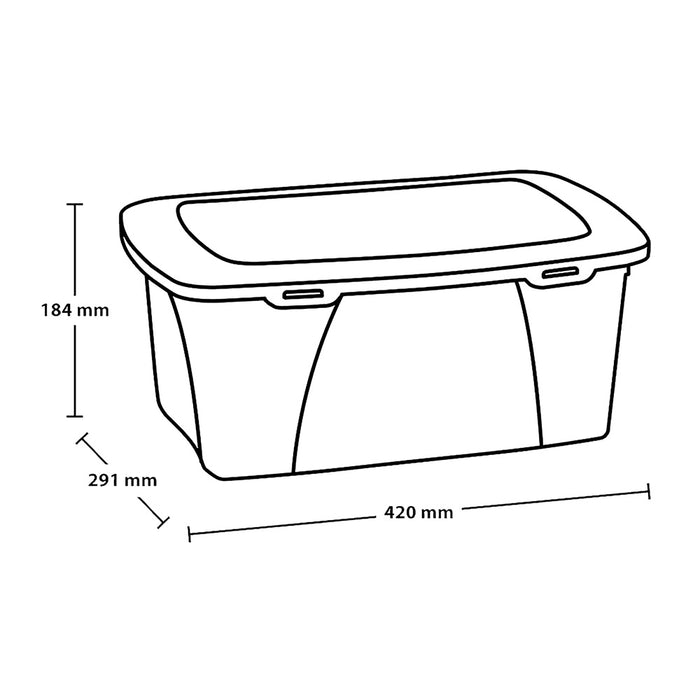 Caja organizadora transparente multiuso Rimax