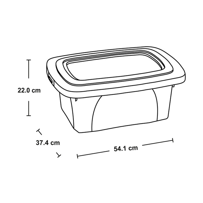 Caja organizadora transparente multiuso Rimax