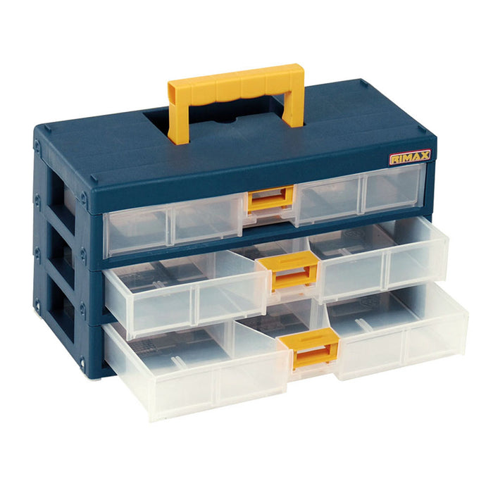 Caja organizadora modular gavetas color azul petroleo Rimax