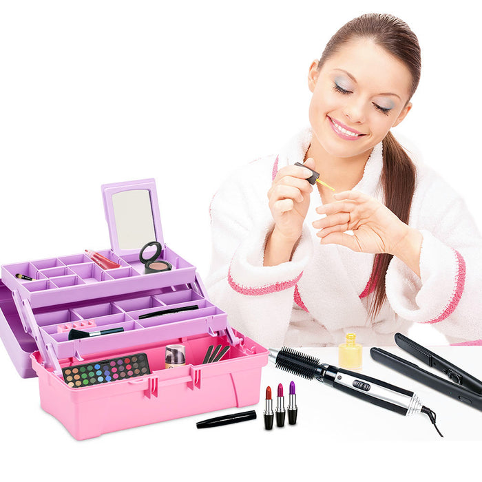 Caja vanity beauty rosado marca Rimax