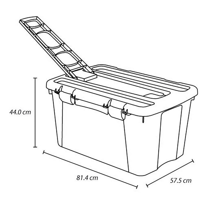 Cajon móvil 40 litros marca Rimax