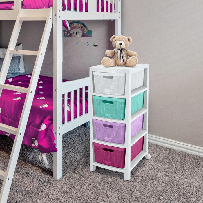Cajonero fique 4 gavetas glam Rimax