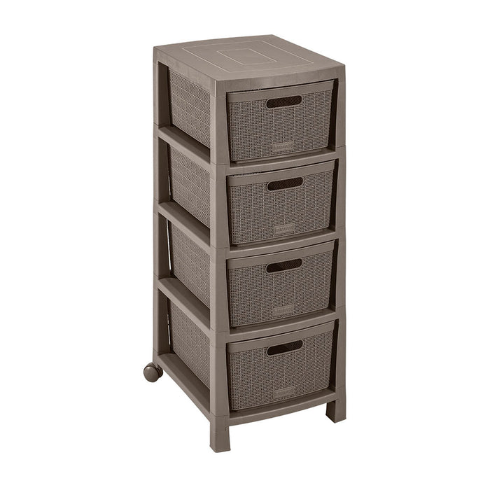 Cajonero fique 4 gavetas mocca marca Rimax