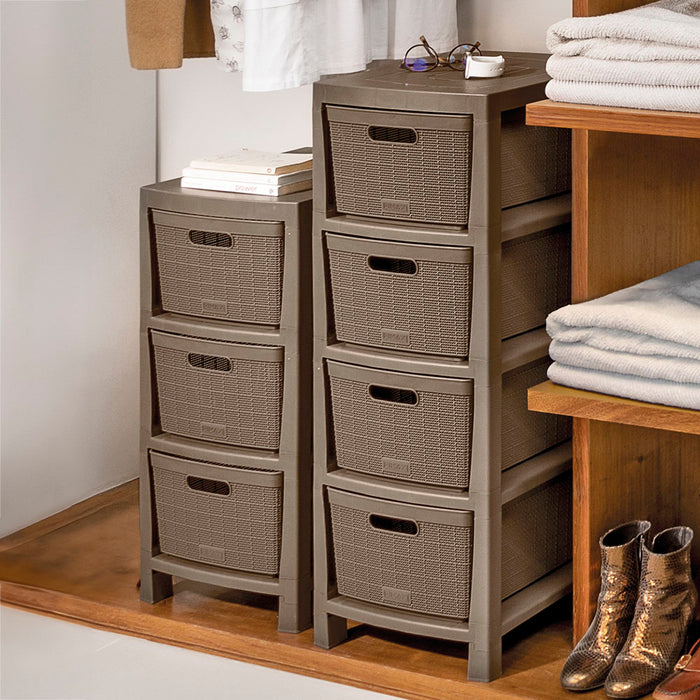 Cajonero fique 4 gavetas mocca marca Rimax