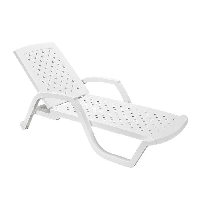 Cama asoleadora arrecife blanca marca Rimax