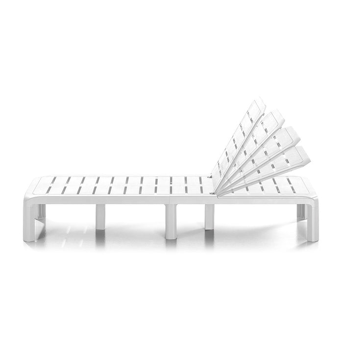 Cama asoleadora barú blanca marca Rimax