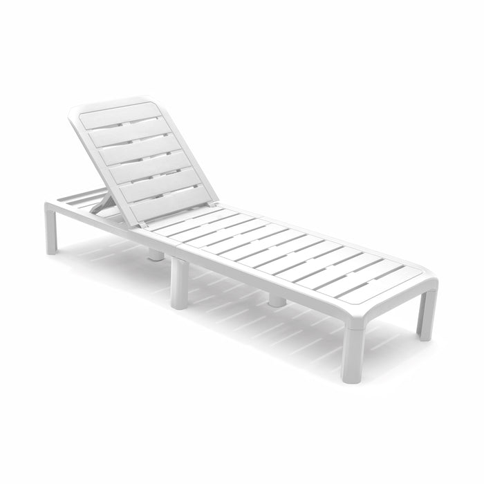 Cama asoleadora barú blanca marca Rimax