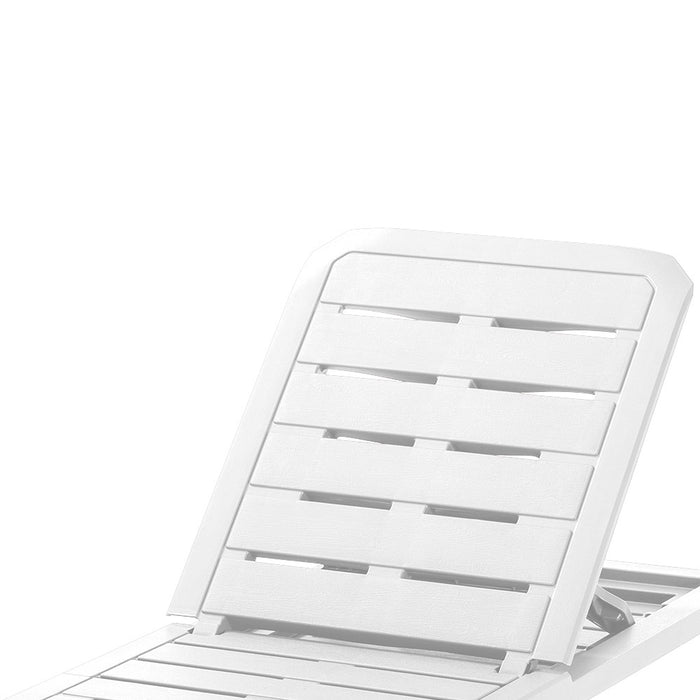 Cama asoleadora barú blanca marca Rimax