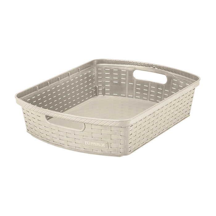 Canasta apariencia shia baja taupe marca Rimax