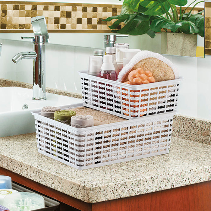 Canasta organizadora con tejido decorativo 4 litros Rimax
