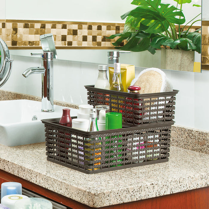 Canasta organizadora con tejido decorativo 4 litros Rimax