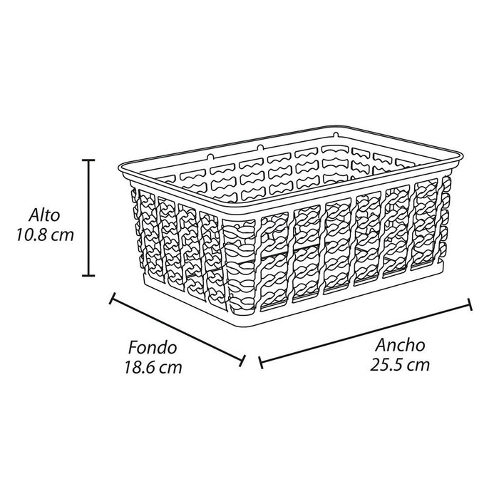 Canasta deco m wengue marca Rimax
