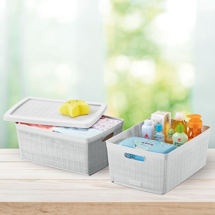 Canasta organizadora fique con manijas ergonómicas Rimax