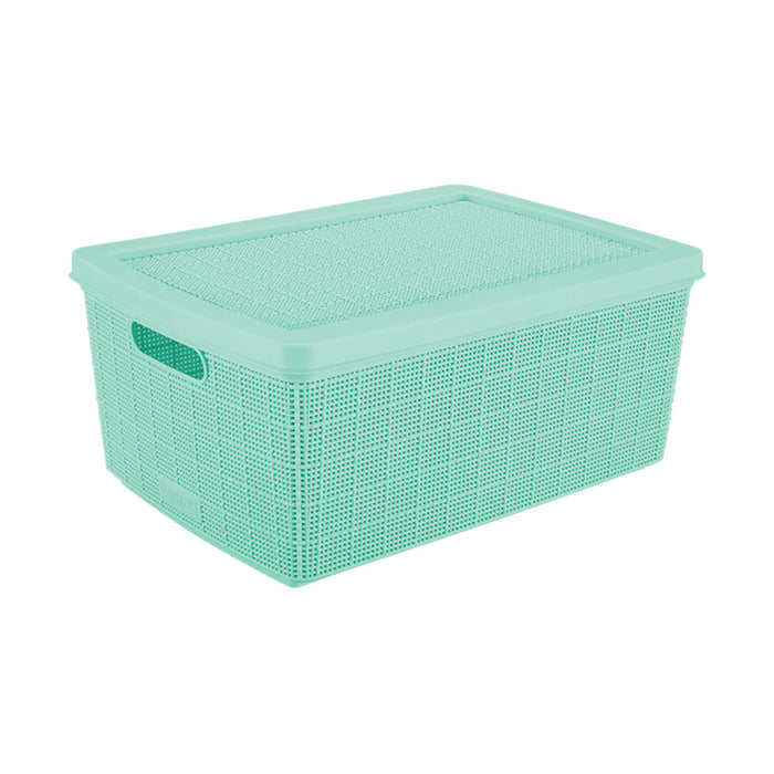 Canasta fique 13.5 litros verde menta marca Rimax