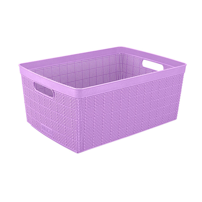 Canasta fique 30 litros lavanda marca Rimax