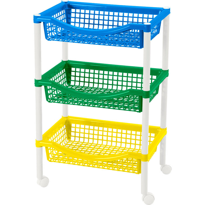 Canasta móvil rectangular de 3 niveles Rimax