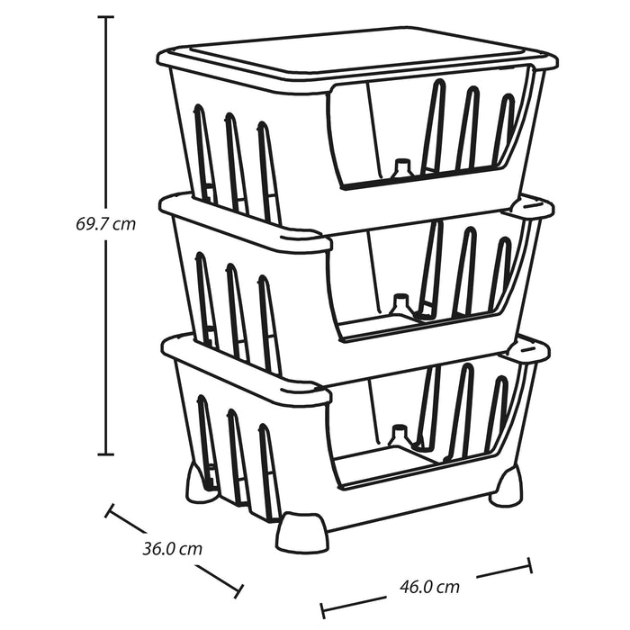 Canasta organizadora taupe marca Rimax
