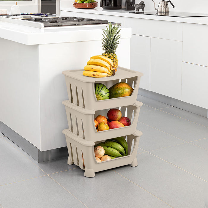 Canasta organizadora taupe marca Rimax