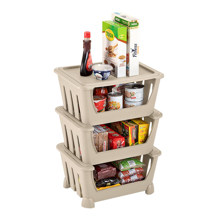 Canasta organizadora taupe marca Rimax