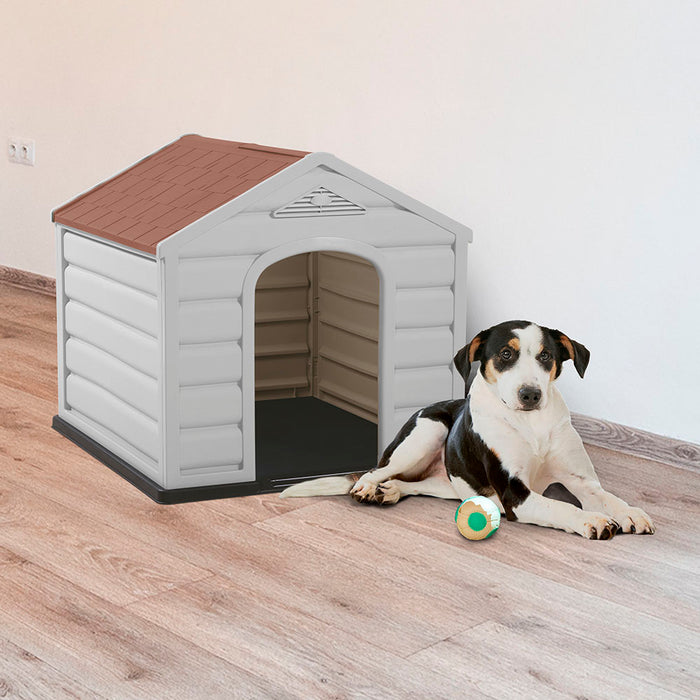 Casa para perro razas pequeñas terracota marca Rimax