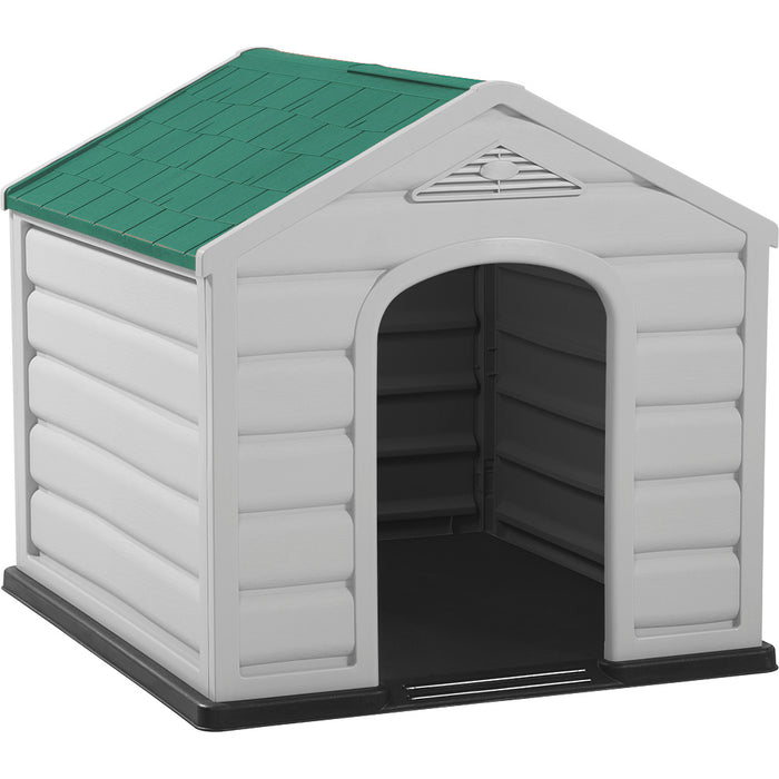 Casa para perro razas pequeñas verde marca Rimax