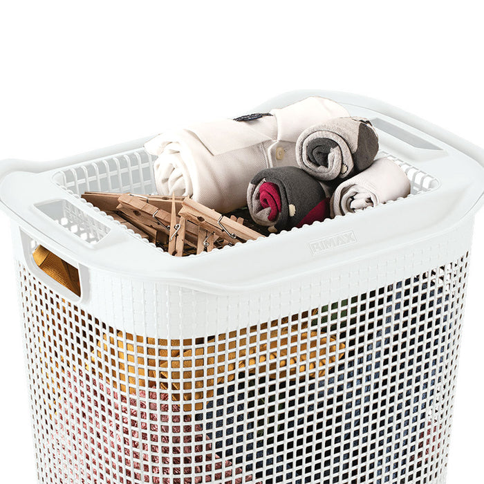 Cesta para ropa linum con tejido premium Rimax