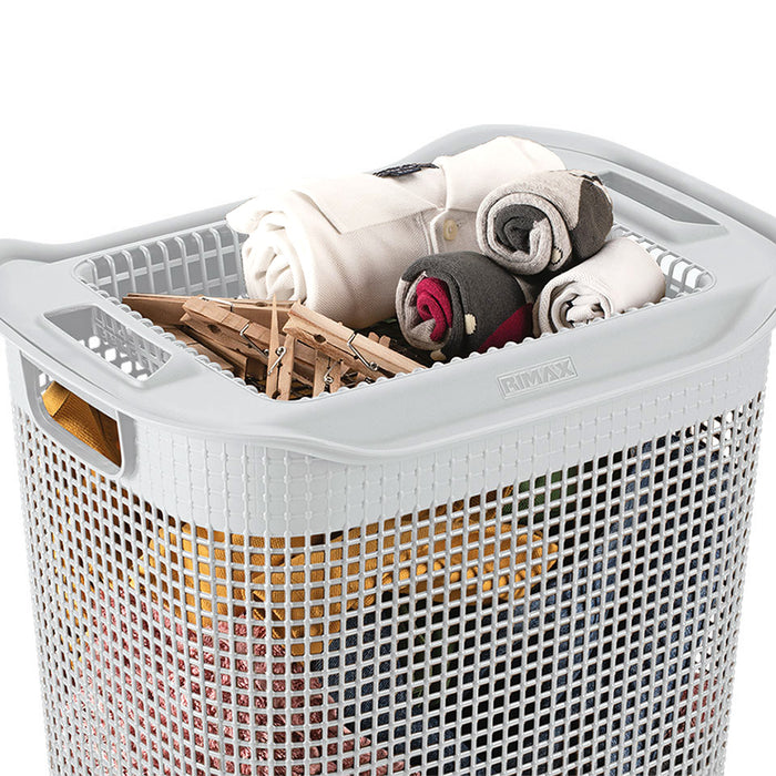 Cesta para ropa linum con tejido premium Rimax