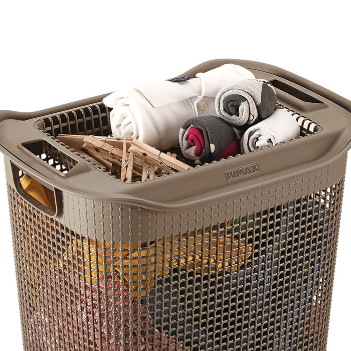Cesta para ropa linum con tejido premium Rimax