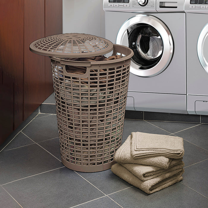Cesta para ropa redonda con manijas Rimax