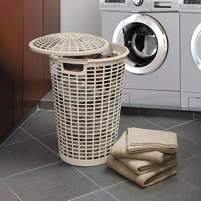 Cesta para ropa redonda con manijas Rimax