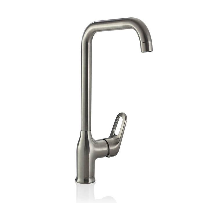 hogar cocina griferia ultra ahorradora lavaplatos monocontrol koral niquel corona corona kr5035551cor mp madecentro