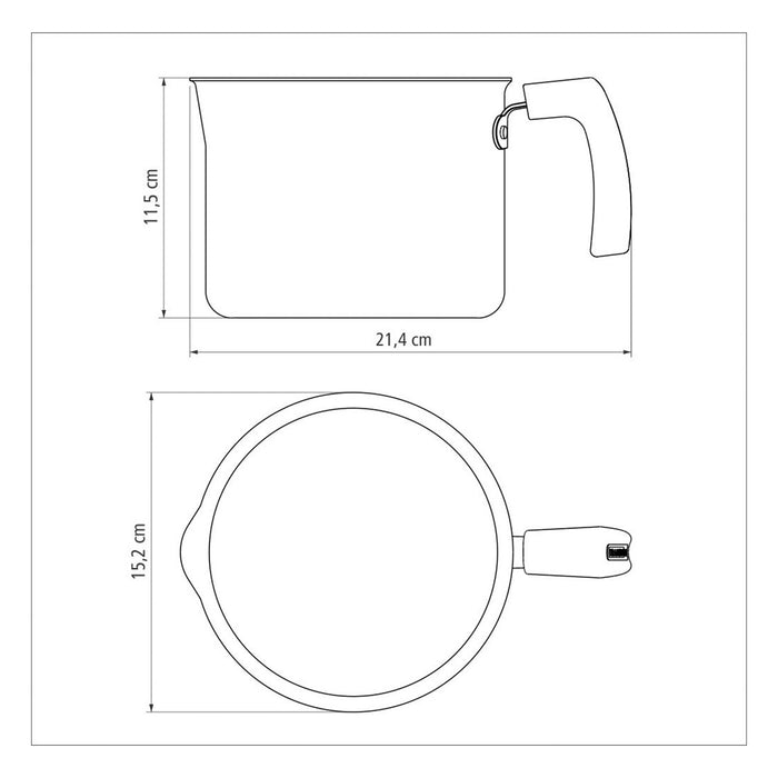 hogarcocinahervidortramontinaaluminioantiadherentenegro14cm20384014mpmadecentro