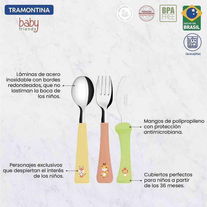 hogarcocinajuegodecubiertosinfantiltramontina3piezas23797906mpmadecentro