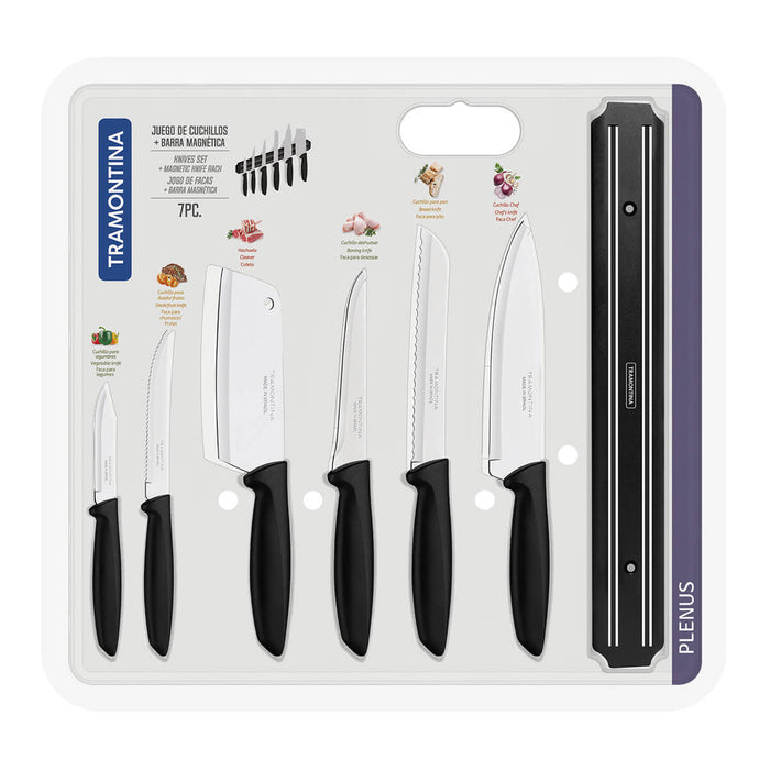 hogarcocinajuegodecuchillosnegrobarratramontinaplenus7piezas23498045mpmadecentro
