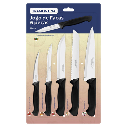 hogarcocinajuegodecuchillostramontinausualnegro6piezas23099049mpmadecentro