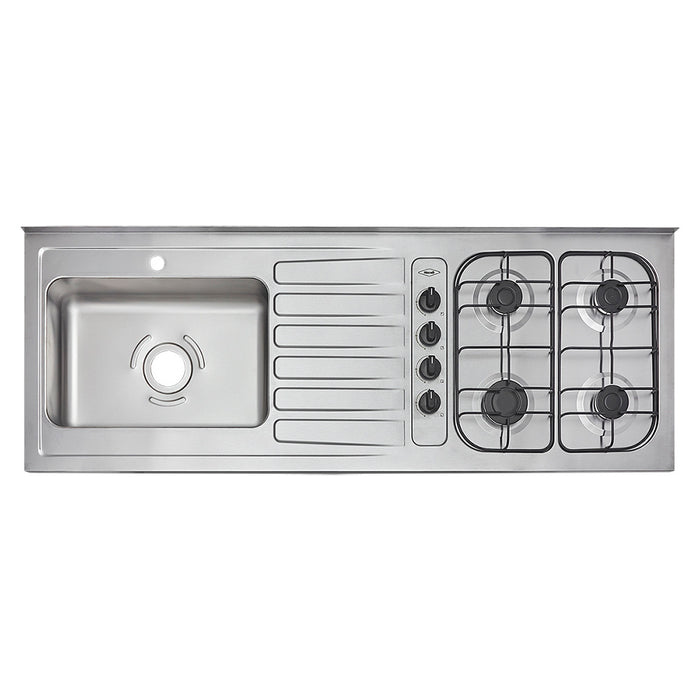 hogarcocinamesondecocinainoxidable1.50metrospozueloizquierdoagasnaturalsinencendidoelectricospmarcahacebmadecentro8
