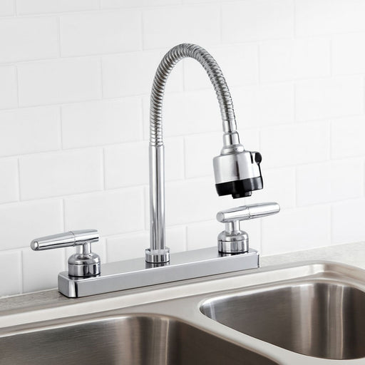 hogar cocina mezclador lavaplatos 8 pulgadas cuello flexible metalico palanca pmo 041 mp madecentro
