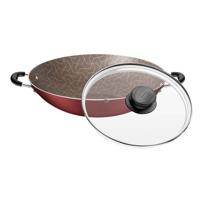 hogarcocinawoktramontinaaluminioantiadherenterojotapa32cm28545732mpmadecentro