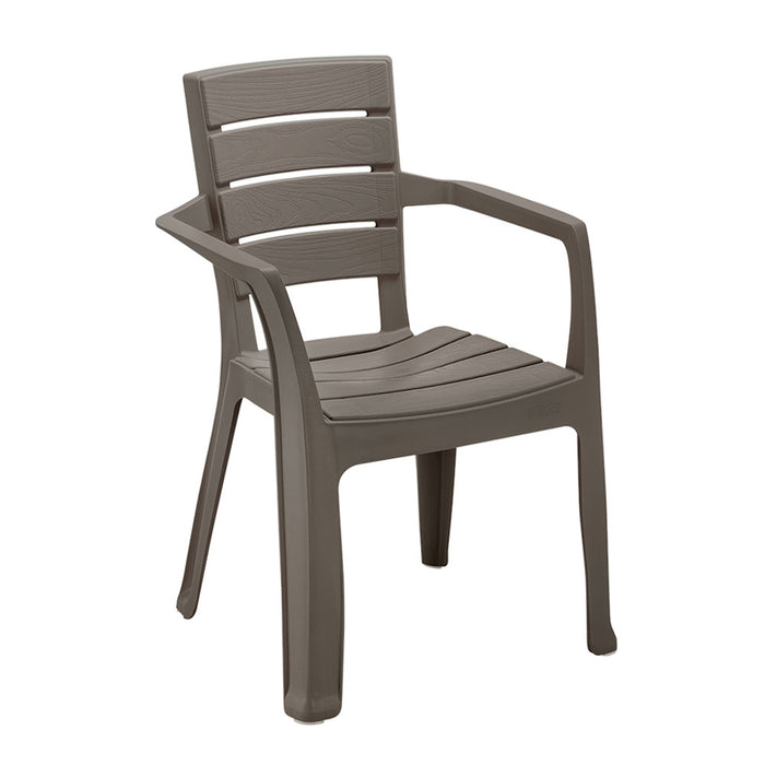 Combo comedor baru 1 mesa + 4 sillas con brazos mocca marca Rimax
