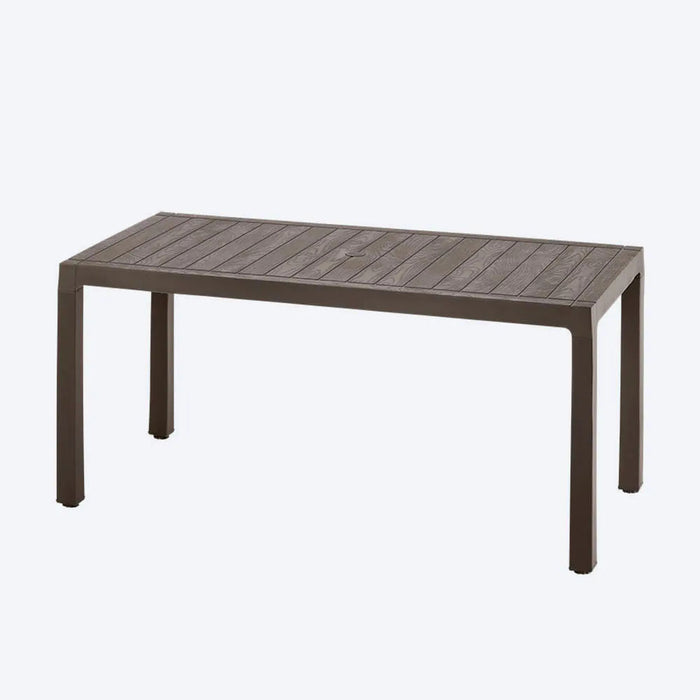 Combo comedor familiar barú 1 mesa + 6 sillas con brazos mocca marca Rimax