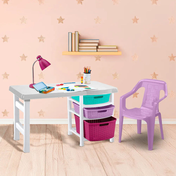 Combo estudio infantil para niñas, incluye escritorio + silla Rimax