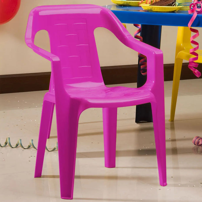 Combo infantil 1 mesa + 2 sillas rosado fuerte marca Rimax