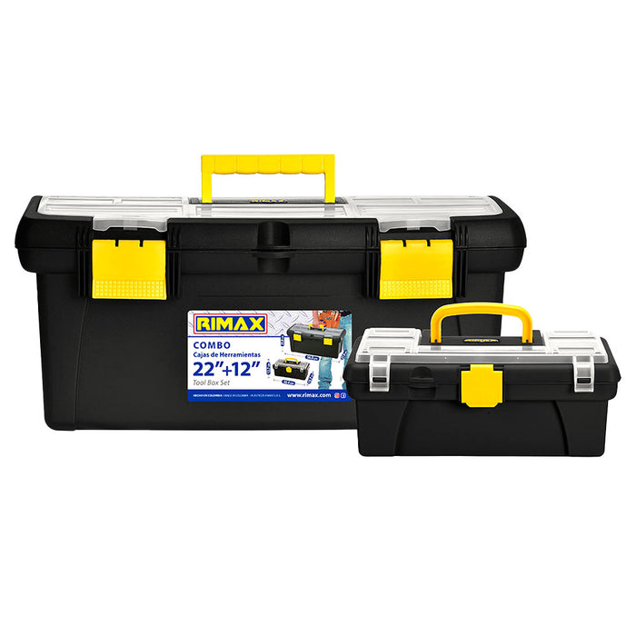 Combos cajas de herramienta 22"+12" negro Rimax