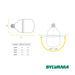 hogar decoracion e iluminacion bombillo alta potencia 20 w luz dia multivoltaje sylvania sylv 047 mp madecentro