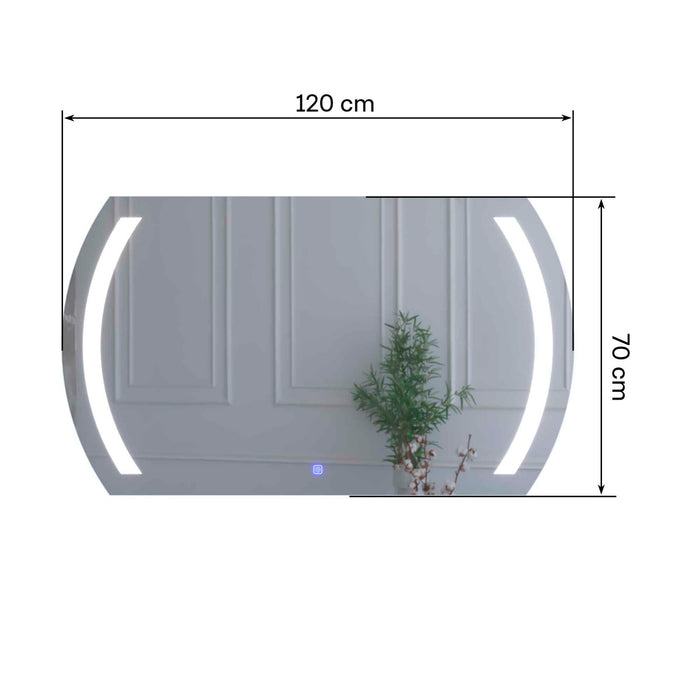 hogardecoracioneiluminacionespejodecorativoapus120x70cmluzledblancafayenzafyza031mpmadecentro