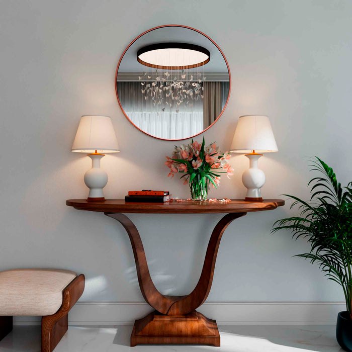hogardecoracioneiluminacionespejodecorativoginandiametro80cmmarcorosafayenzafyza044mpmadecentro