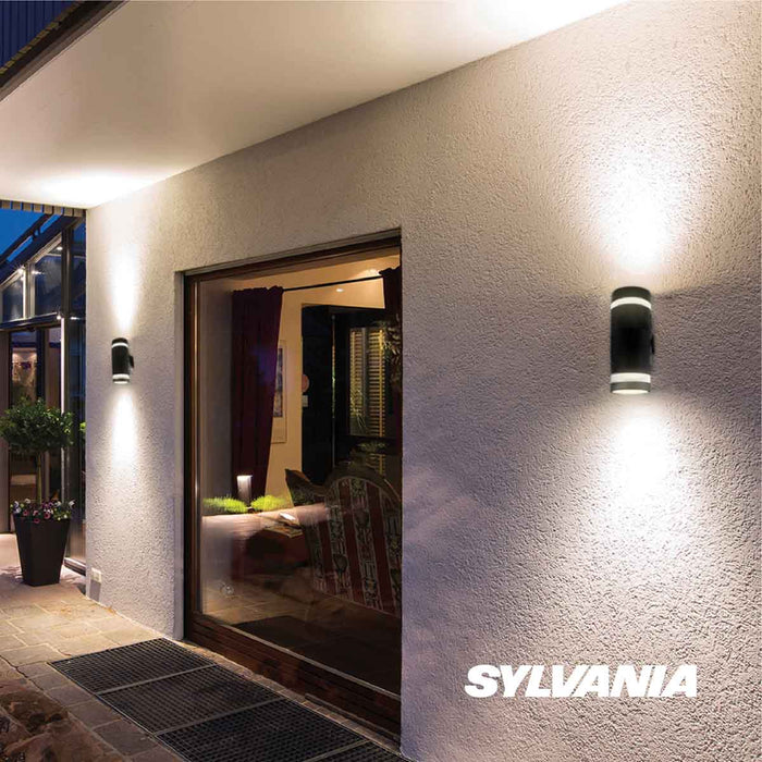 hogar decoracion e iluminacion led antar doble redondo 18 w luz calida multivoltaje sylvania sylv 029 mp madecentro