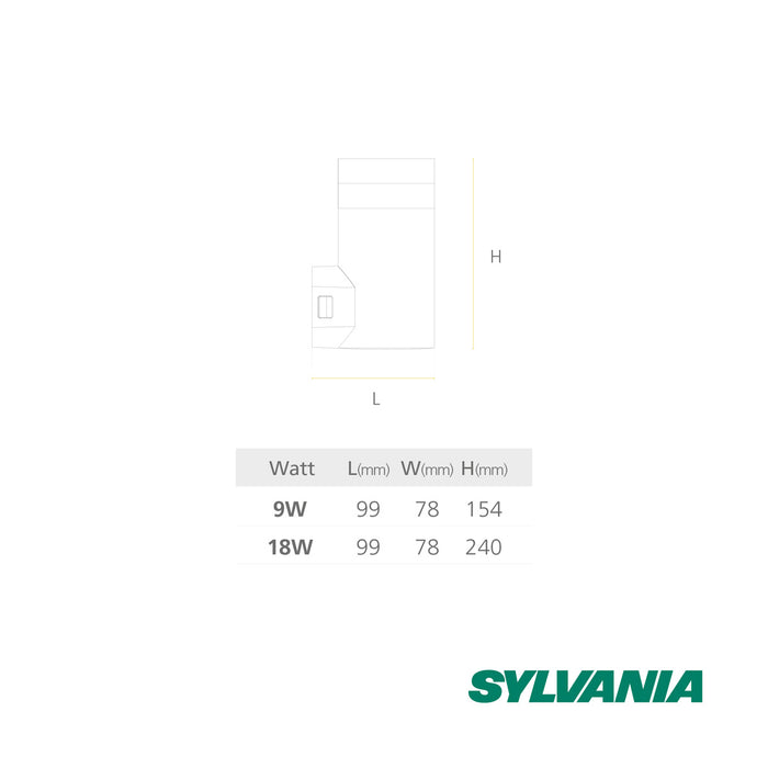 hogar decoracion e iluminacion led antar simple redondo 9 w luz calida multivoltaje sylvania sylv 028 mp madecentro
