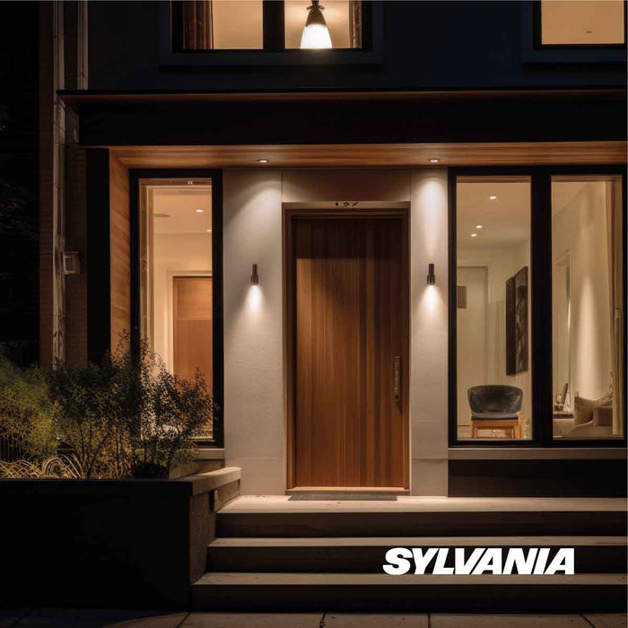 hogar decoracion e iluminacion led antar simple redondo 9 w luz calida multivoltaje sylvania sylv 028 mp madecentro